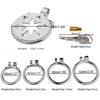 Men Short CB Lock Penis Cage Cock Lock Stainless Steel Chastity Lock Sex Toy Femdom BDSM Slave Cock Ring Ball Stretcher