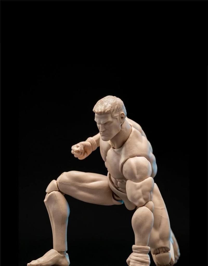 Scale Action Male Body Normal White Muscular Male Body Flexible Miniature Action Figure Body Doll Collection 1/12 Figure, 6-Inch Model, Skin, Model,