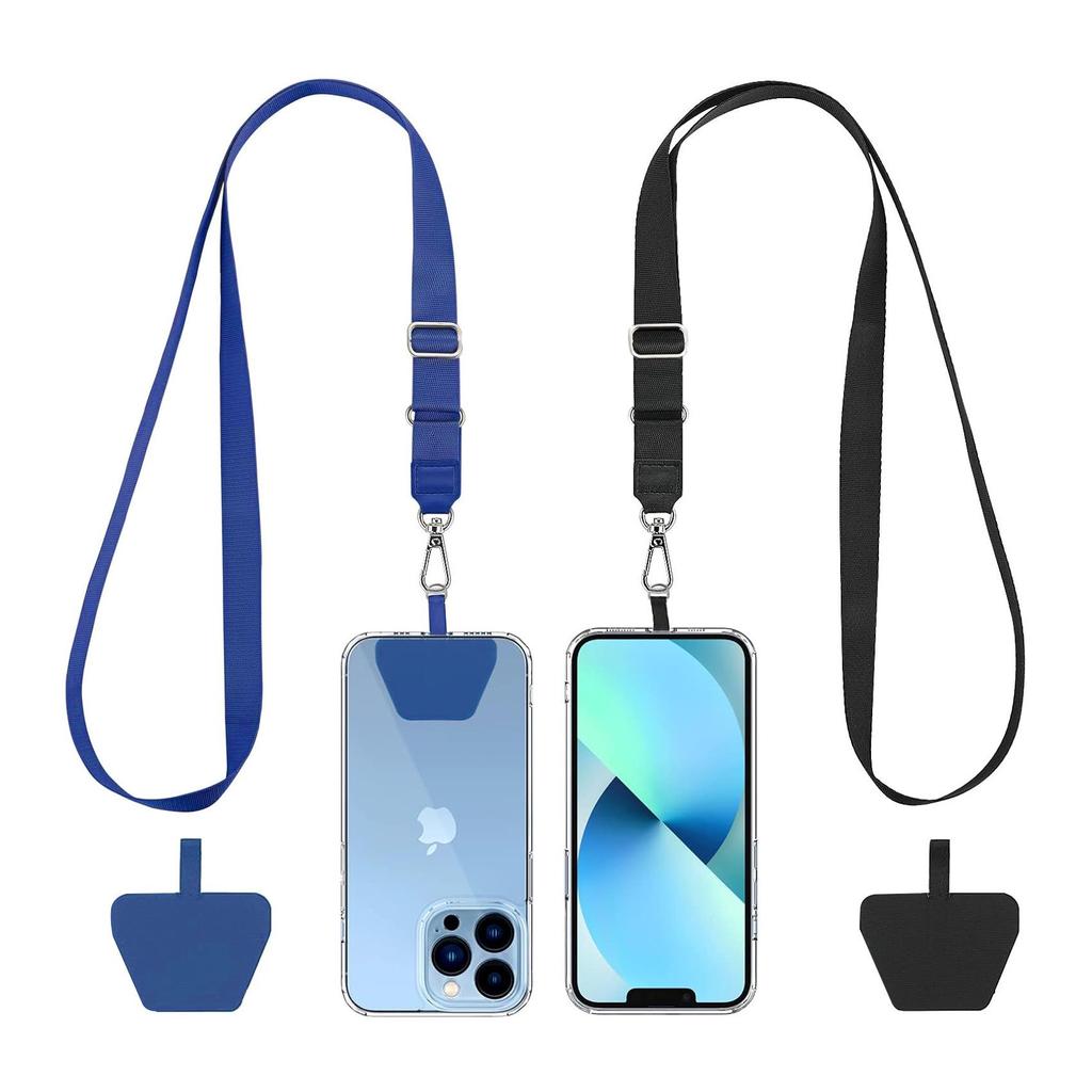 Crossbody Anti-Loss Mobile Lanyard with Trapezoidal Buckle and Phone Case Fixing Piece