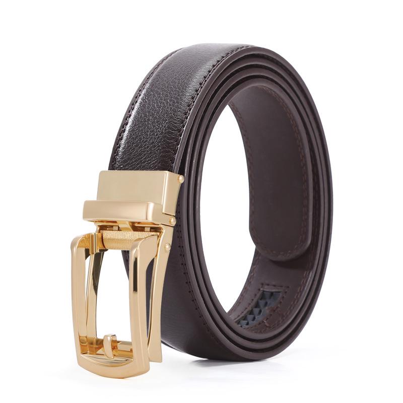 Męski Pasek Wysokiej Jakości z Automatyczną Klamrą - Modny, Prosty i Codzienny Styl