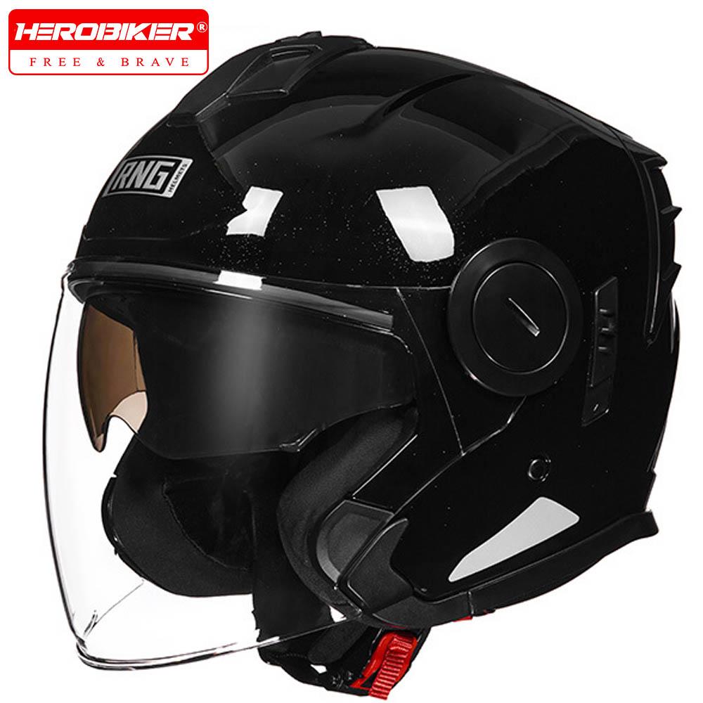 Motocross Helmet Riding Safety Helmets 3/4 Open Face Helmets Summer Motorcycle Helmet Waterproof And Drop-proof Helmet For Men
