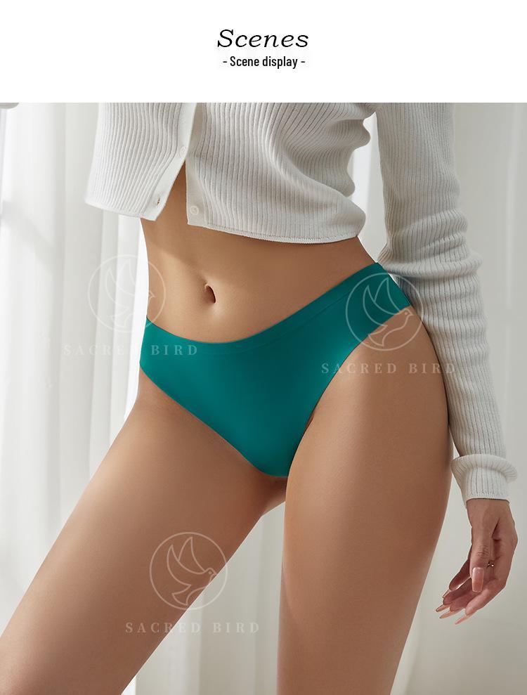 Fio T sem Costura em Seda Gelo - Lingerie Esportiva para Yoga Tamanho Plus com Argola de Metal