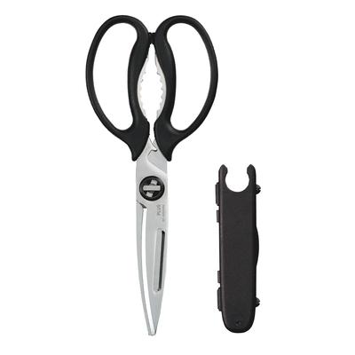 Plus Kitchen Cooking Multifunctional Bottle Lid Dishwasher Fit Cut Black Scissors, Shears, (Peeler, Opener, Opener, Knife), Safe, Stress-Free
