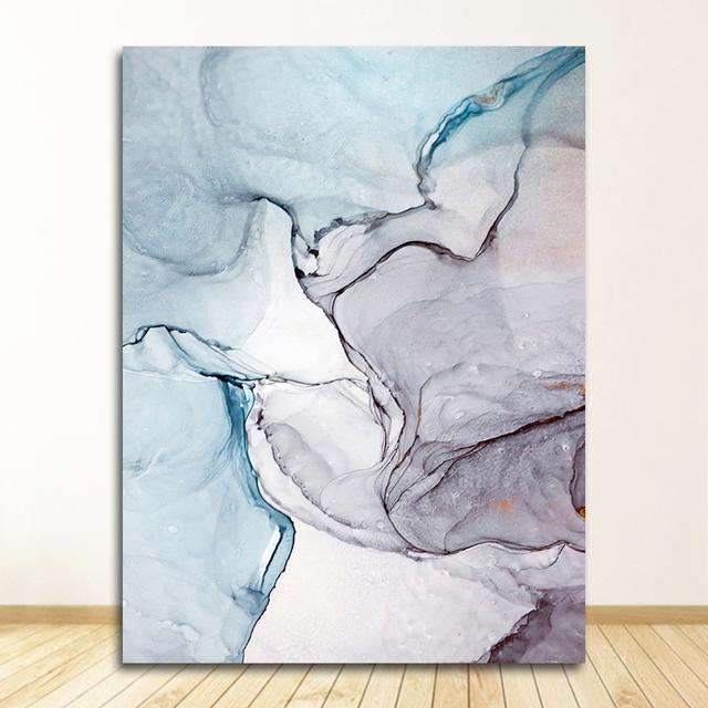 Wall Pictures Geometric Print Living Room Decor Poster Decorative Marble Abstract Canvas Painting Alcohol Ink Posters And Prints No Frame