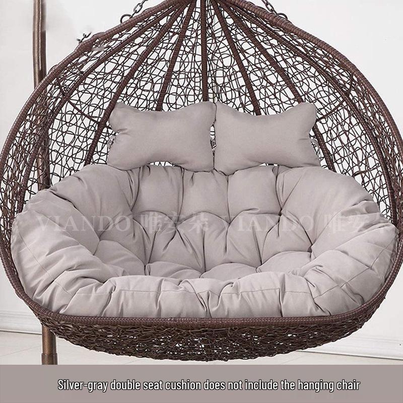 Double Hammock Hanging Chair Cushion - Thick, Washable Rattan Chair Cover for Autumn