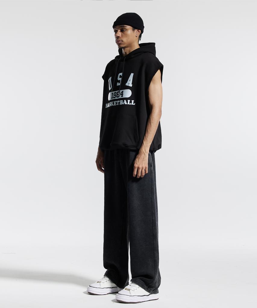 CREAM SODA LAB Pigment Wide String Pants Black