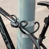 Bicycle lock with key lock and rope, 11m black