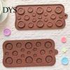 Button Silicone Mold Mold, Food Grade Non Stick Chocolate Candy Making Casting Professional Nail Art Tool Tray, Flexible Easy Release for DIY