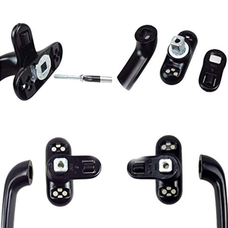 Universal Window Handles with Lock Handle Aluminum Alloy Door Handle Replacement Casement Locking Handle for Door Window