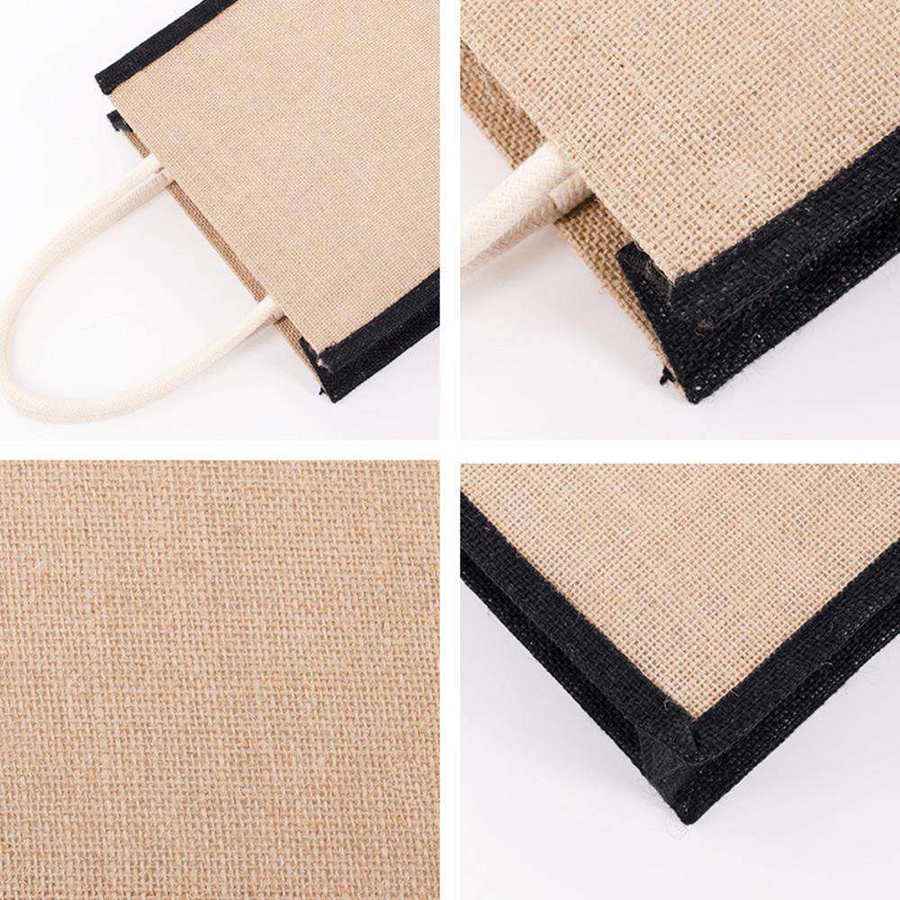 Fashion Linen Tote Bag Lunch Bags Food Storage Handbag Functional Portable Travel Picnic Outdoor Shopping Bag Storage Organizer