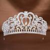 Fashion Crystal Rhinestone Tiaras Head Jewelry Lightweight Queen Princess Diadems Headdress Luxurious Wedding Bride Crowns Prom