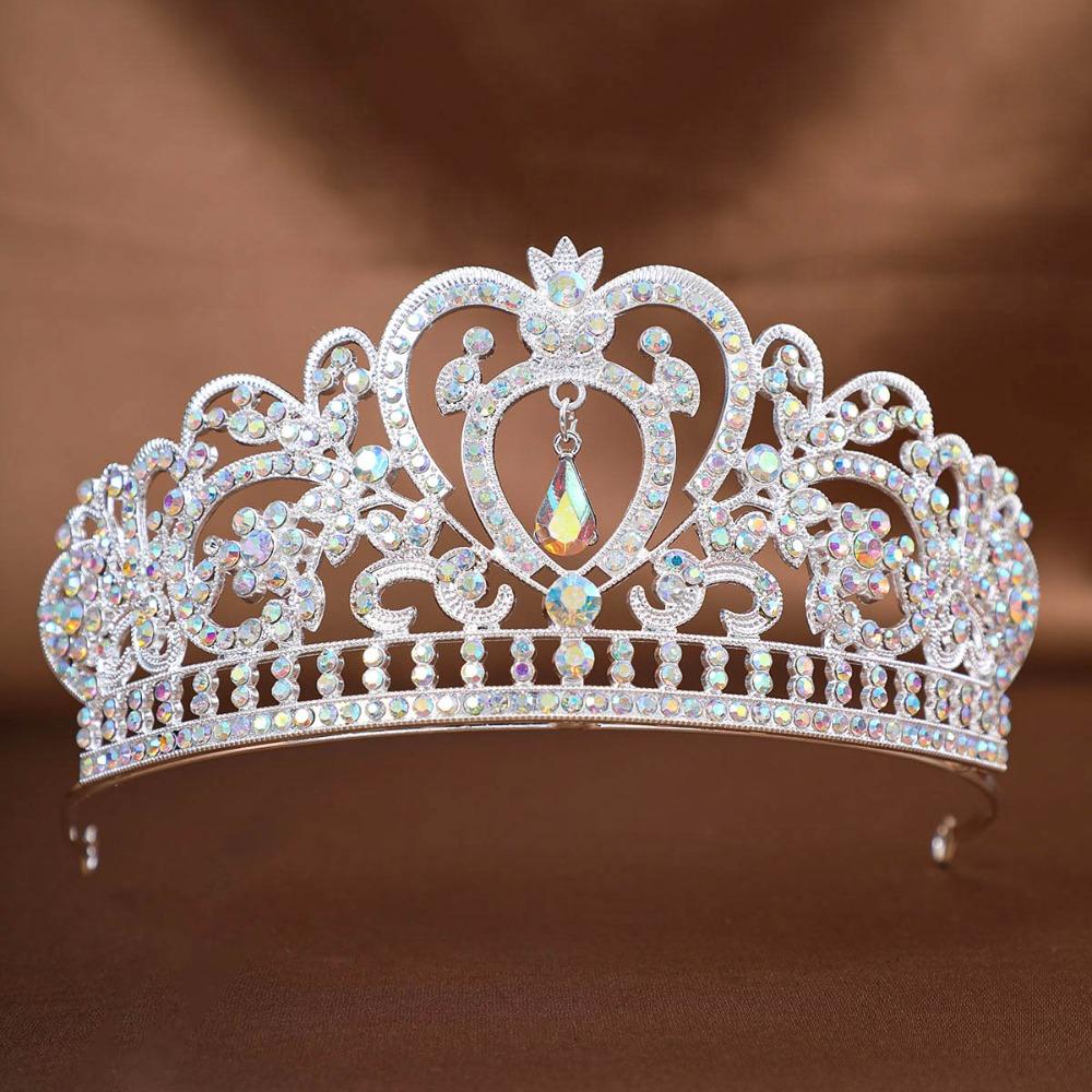 Fashion Crystal Rhinestone Tiaras Headdress Wedding Bride Crowns Beach Event
