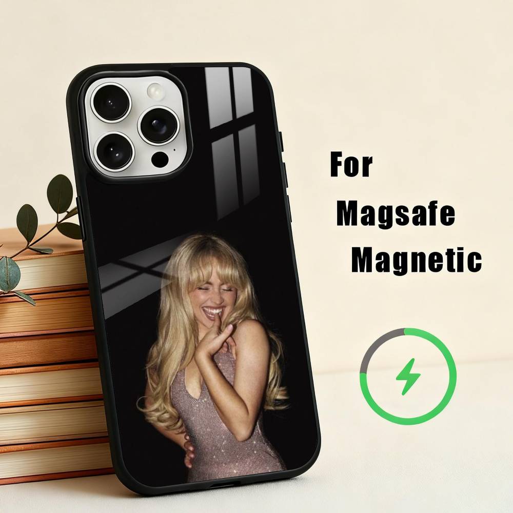 Singer S-Sabrina C-Carpenter Phone Case For iPhone17,16,15,14,13,12,11 Plus,For Magnetic Wireless Charge Cover iPhone16PRO