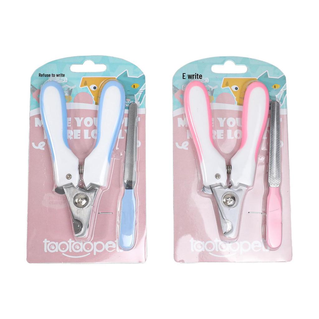 Pet Nail Clippers with Alloy Blades and Rabbit Ear Handle for Cats and Dogs
