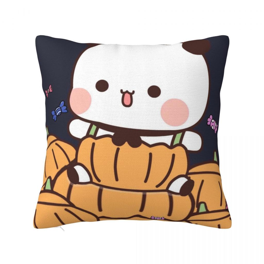 Pillow Case Bubu & Dudu Halloween Soft Pillow Cover Vintage Cushion Cover Custom Pillowcases For Sofa Bedroom Home Decor