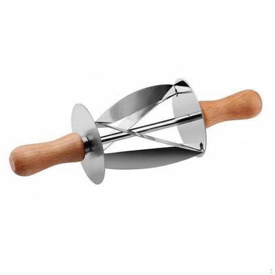 Pastry Roller Cutter Crossed Design Efficient Cutting Triangle Former for Home