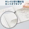 KOKUYO Soft Ring Grid Dot 80 Notebook, Clear, Ruled, B6, Sheets, Transparent, Su-SV548WT-T