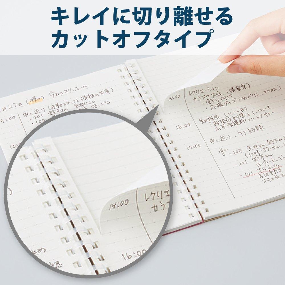 KOKUYO Soft Ring Grid Dot 80 Notebook, Clear, Ruled, B6, Sheets, Transparent, Su-SV548WT-T