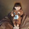 BZDOLL Lifelike Realistic Reborn Baby Girl Doll 55 CM 22 Inch Soft Full Silicone Princess Toddler Art Bebe Birthday Gifts for Child