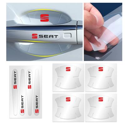 Car Door Handle Anti Scratches Protector Film Decals Stickers For Mk1 Mk2 Mk3 5f 1p Cupra FR Racing Arona Ateca Altea Arosa