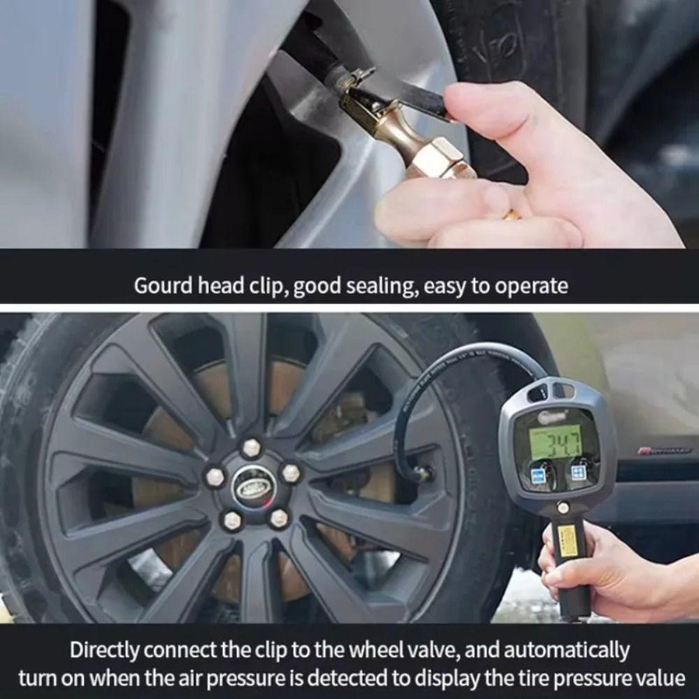 0-255 Psi Tire Pressure Gauge 18 Bar Tester Car Repair Tools Tester Tire Air Pump  Bike