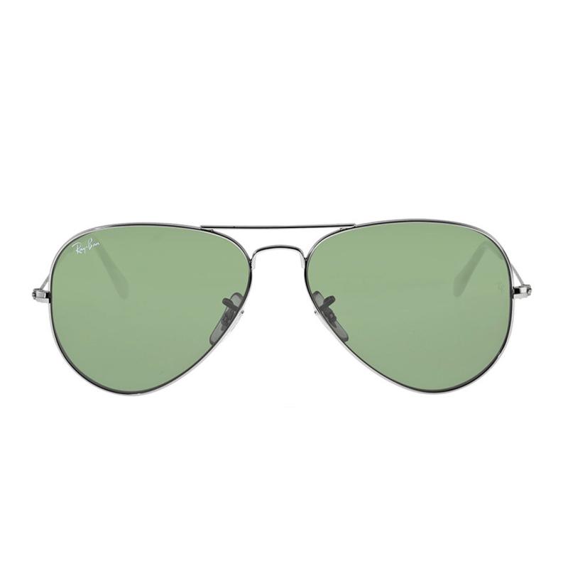 Ray-Ban Thin Frame Temples Metal aviator Sunglasses Unisex Couple Silver