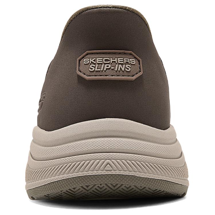 Skechers Slip-Ins Versatile Comfortable Durable Low-Top Casual Shoes Men Sneaker Brown 205803-BRN