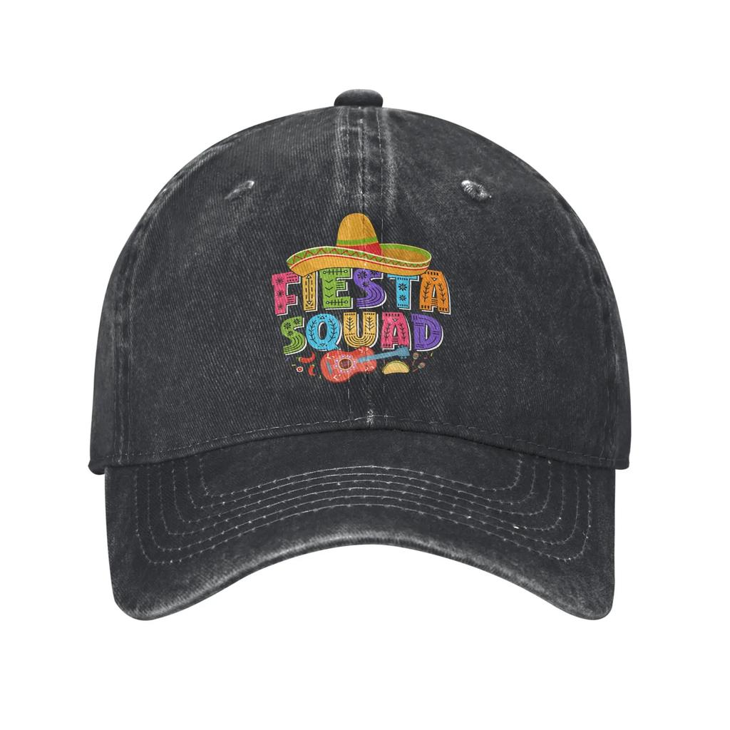 Dabbing Mexican Skull Cinco De Mayo Baseball Cap Vintage Distressed Denim Headwear Unisex Style Outdoor Running Golf Caps Hat