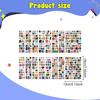 Letter Stickers 16 Sheets Cute Creative Alphabet Number Decals for Mailbox Art