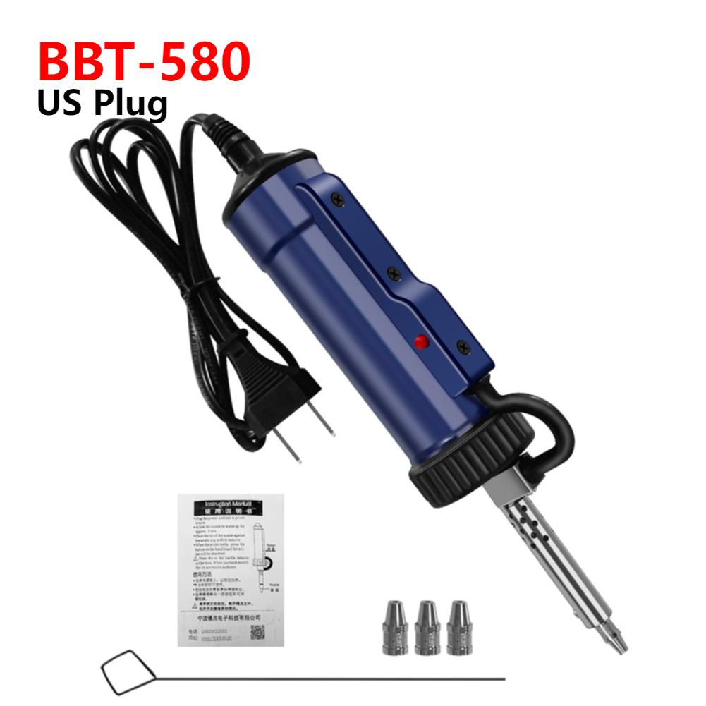 BBT-680 Electric Vacuum Suction Tin Gun Powerful Desoldering Pump 30W Hand Welding Tools Removal Soldering Sucker Pen Desolder