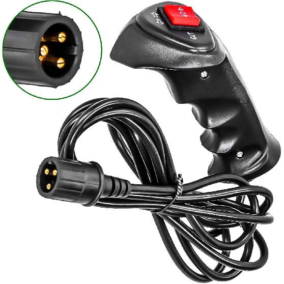 Winch Controller,3 Pin Electric Winch Remote Control Controller with 9.2ft Cable for Car Off Road Vehicle