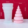 1-4PCS Christmas Tree Aroma Candle Silicone Mold DIY Plaster Wax Craft Holiday Decorations Handmade Supplies Making Kits