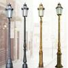 European-Style Double-Head Outdoor Courtyard Light - Retro Die-Cast Aluminum Street Lamp with Three Heads