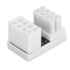 GPU PCIe Connector 8PIN Female To Male 180 Degree Angle RVS Type ABS Shell Graphics Card Power