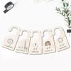Wooden Baby Closet Dividers Clothes Organizers Newborn Growth Remembrance