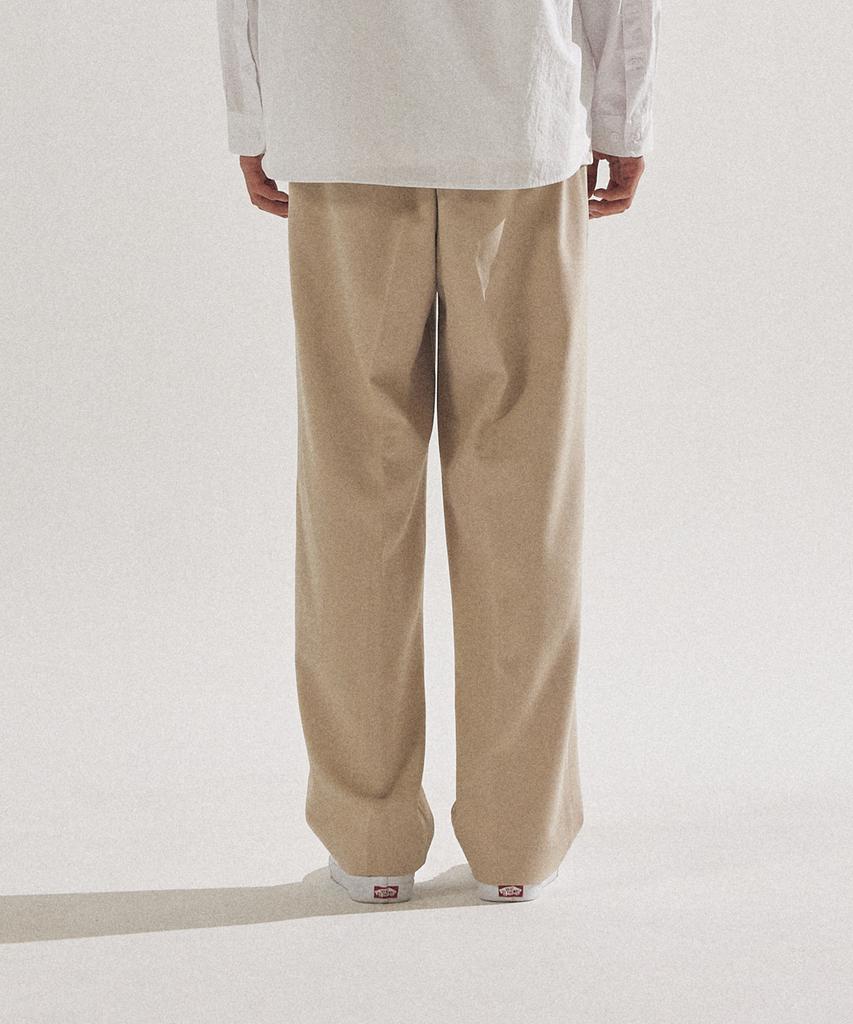 PALAP Unisex Essential Real Wide Elastic Waist Slacks Pants_Pl24F7Pt014_Lbe