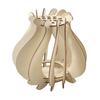 Handcrafted Floral Display for Shelf Wooden Puzzle Flower Vase, Stand Flowers or Minimalist Arrangement Pots Office Artificial Flowers, Decorative
