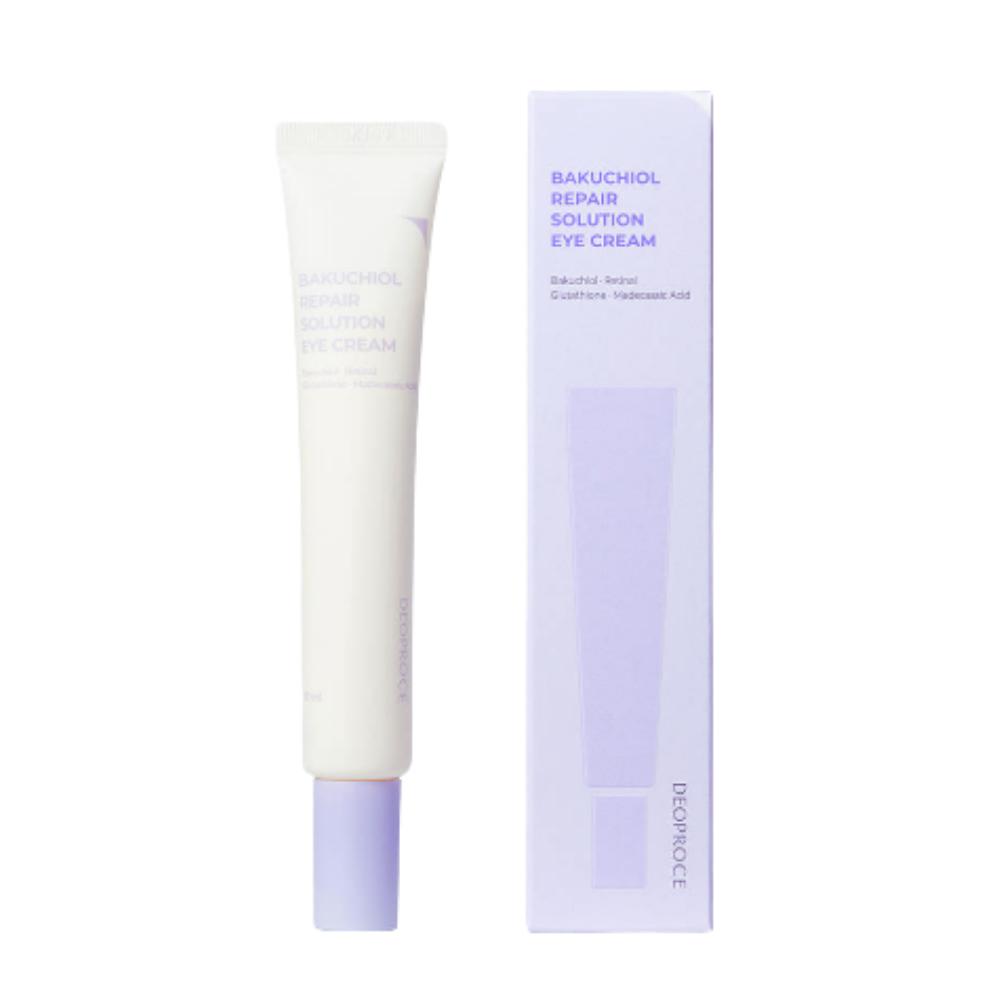 Deoproce Bakuchiol Repair Solution Eye Cream 30ml - Natural Retinol Alternative for Wrinkle Care & Elasticity