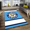 1pc Football Team Design Area Rug - Non-Slip, Soft & Cozy Floor Mat for Living Room, Bedroom, Office - Indoor/Outdoor Decorative Carpet
