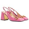Horsebit Chunky Heel High Heels 7.5cm Women's Pink 643892 C9D00 5609