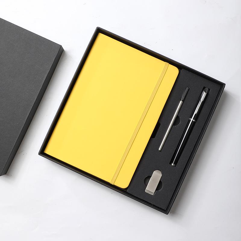 Custom Business Leather Notebook & Diary Gift Set with Logo