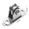 2/4Pcs Bearing Silent Wheel with Mounting Screws and Expansion Pulley Block Kit Loading 176 Lb for Sliding Gate and Wire Rope