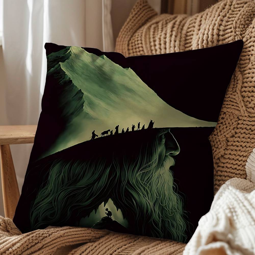 Ancient movie Lord of the Rings Pillow Case Pillow Case Living Room Sofa Cushion Cover Suitable For Home Bedroom Room Decoration