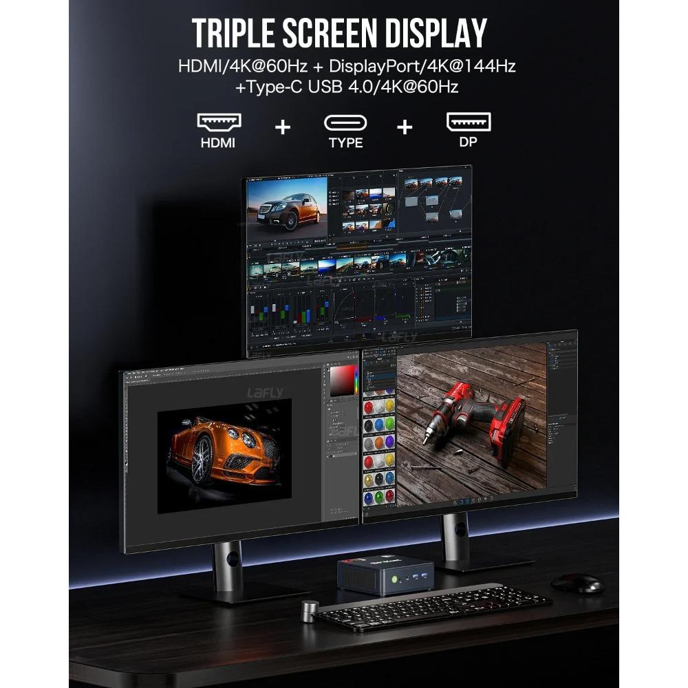 GMKtec M6 Mini PC AMD R5 6600H 6 nuclee 12 fire Computer 16GB DDR5 512GB SSD PCIe 3.0 WiFi 6 BT5.2 Mini PC Computer Desktop