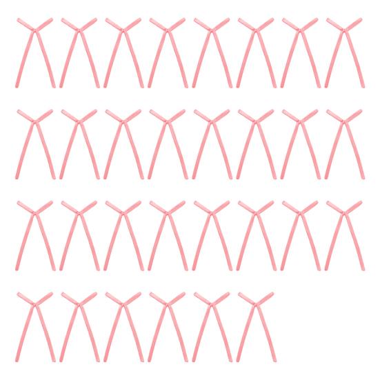 30 Pcs Bow Cake Topper Ribbon Bow Cupcake Toppers Birthday Party Bowknots Decoration for Bridal Wedding Party Supplies