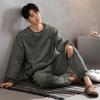 Men'S Pajamas Men'S Winter Flannel Thickened Fleece Autumn And Winter Coral Fleece Loungewear