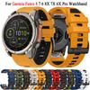 Nouveau Bracelet de Montre en Silicone QuickFit 22mm 26mm pour Garmin Fenix 8 Pro 8 47mm 51mm E 7 7X 6 6X/Tactix/Quatix/D2 Mach 2 Pro/Epix