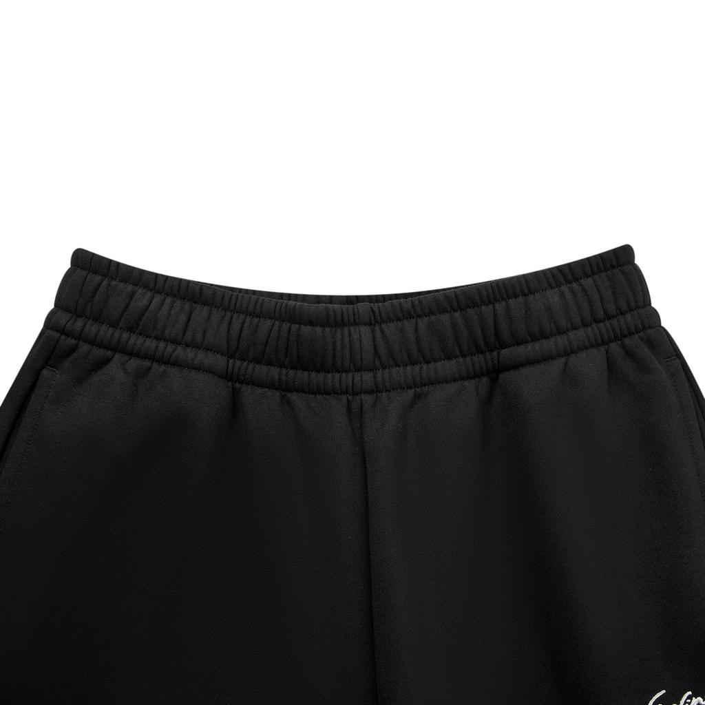 Li Ning Sports Lifestyle Series Loose Fit Letter Embroidery Brand Logo Tapered Knit Joggers Women Joggers AKLV844-2