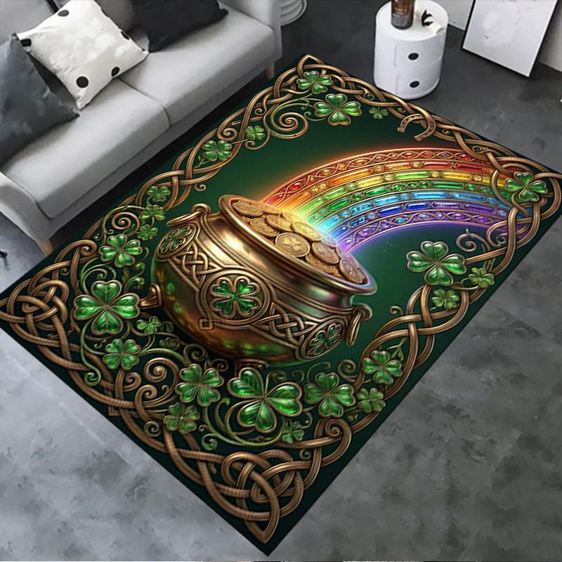 2025 New Coins&Rainbows Carpet Rug for Living Room Bedroom Home Sofa Decoration,Kids play Non-slip Floor Mat115