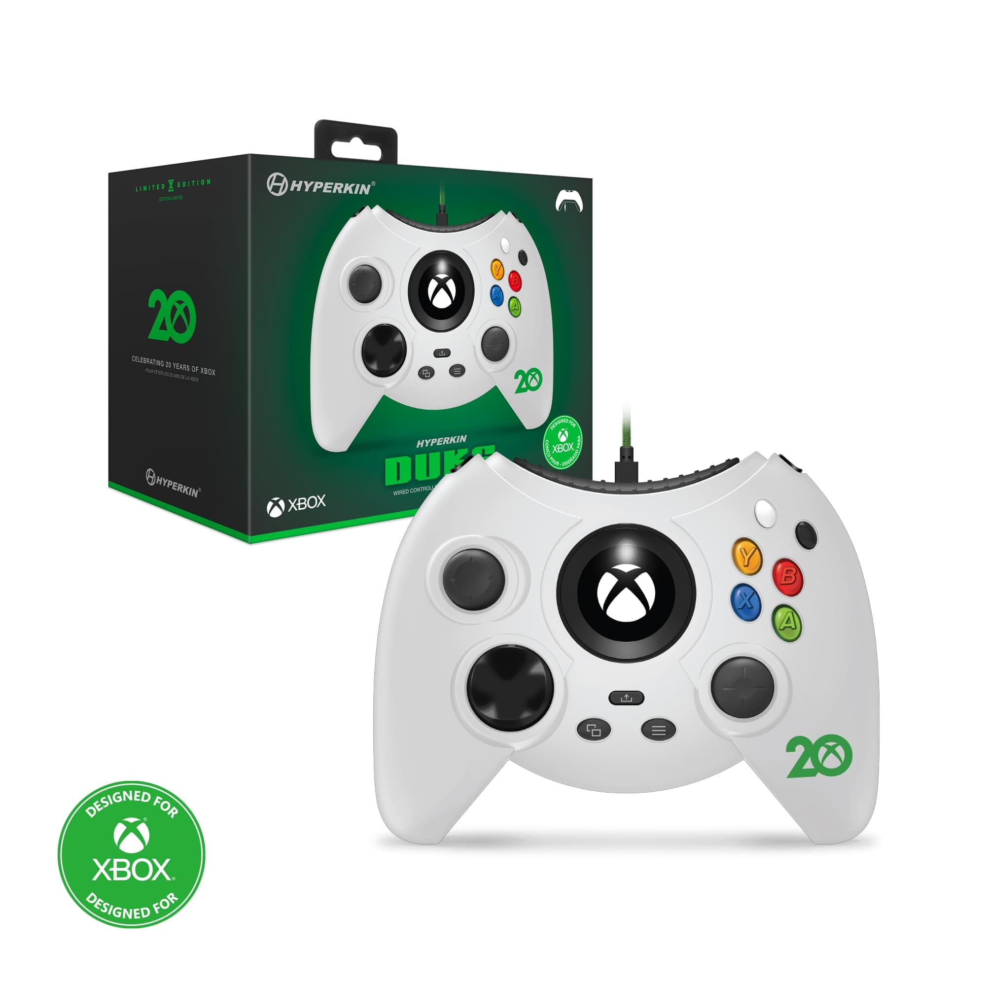 

DUKE XBOX 20th LIMITED EDITION White Xbox Series Xbox Windows for PC licensed XS, One, 1011 (officially product)